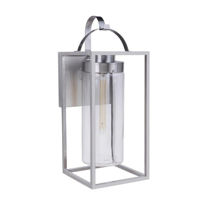 Neo 1 Light Extra Large Outdoor Wall Lantern in Satin Aluminum CRAFTMADE