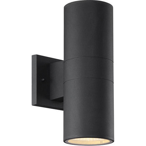 CRAFTMADE Pillar 1 Light Up/Down Outdoor LED Wall Lantern in Textured Black