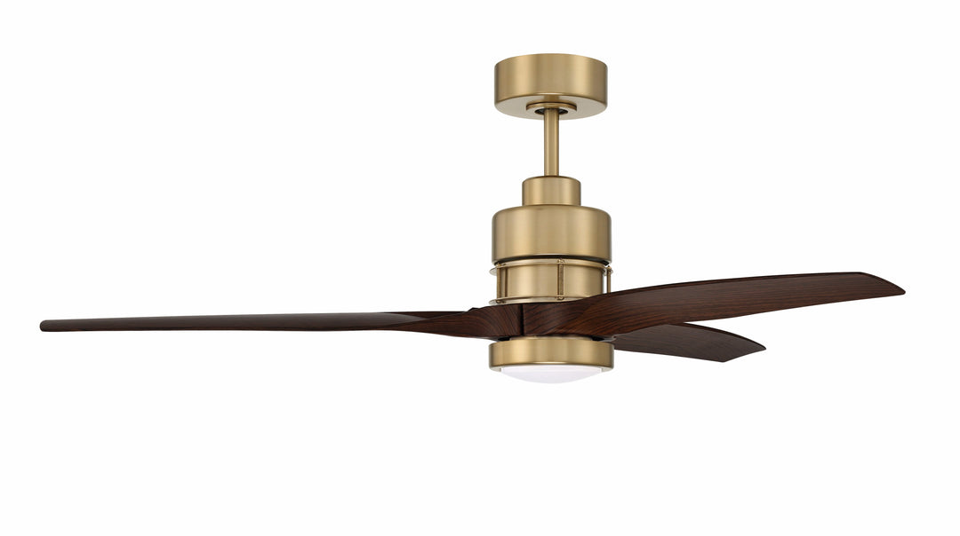 CRAFTMADE 52" Sonnet WiFi in Satin Brass w/ Walnut Blades