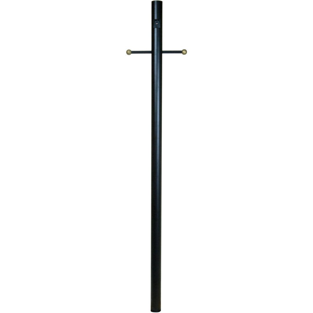 CRAFTMADE 84" Smooth Direct Burial Post w/ Photocell in Textured Black