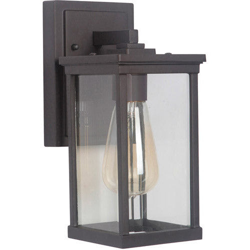 CRAFTMADE Riviera III 1 Light Small Outdoor Wall Lantern in Oiled Bronze Outdoor