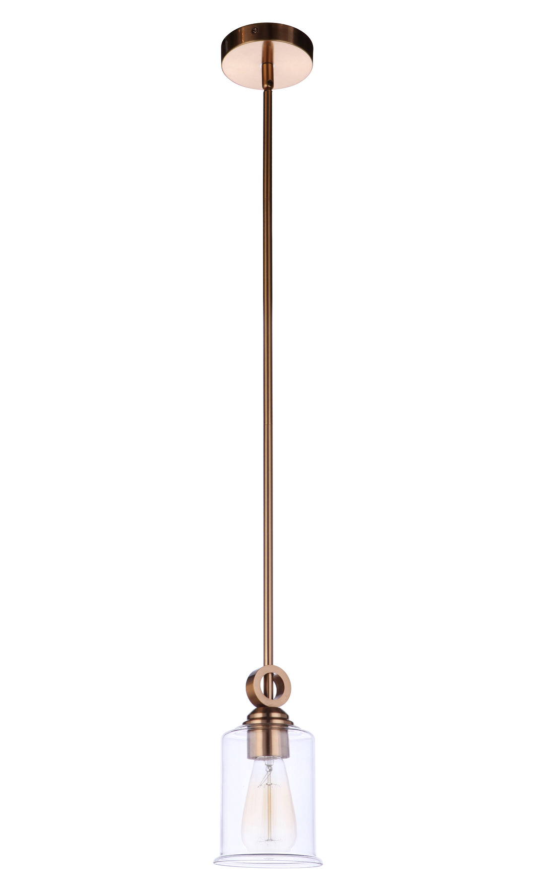 Romero 1 Light Mini Pendant in Satin Brass CRAFTMADE