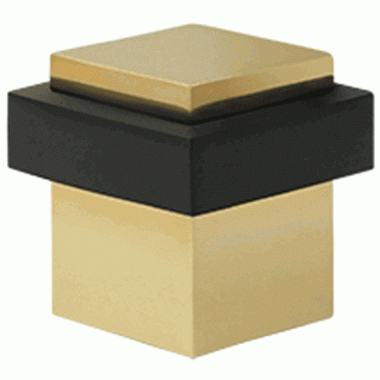 Floor Mounted Bumper Door Stop (Unlacquered Brass Finish) DELTANA