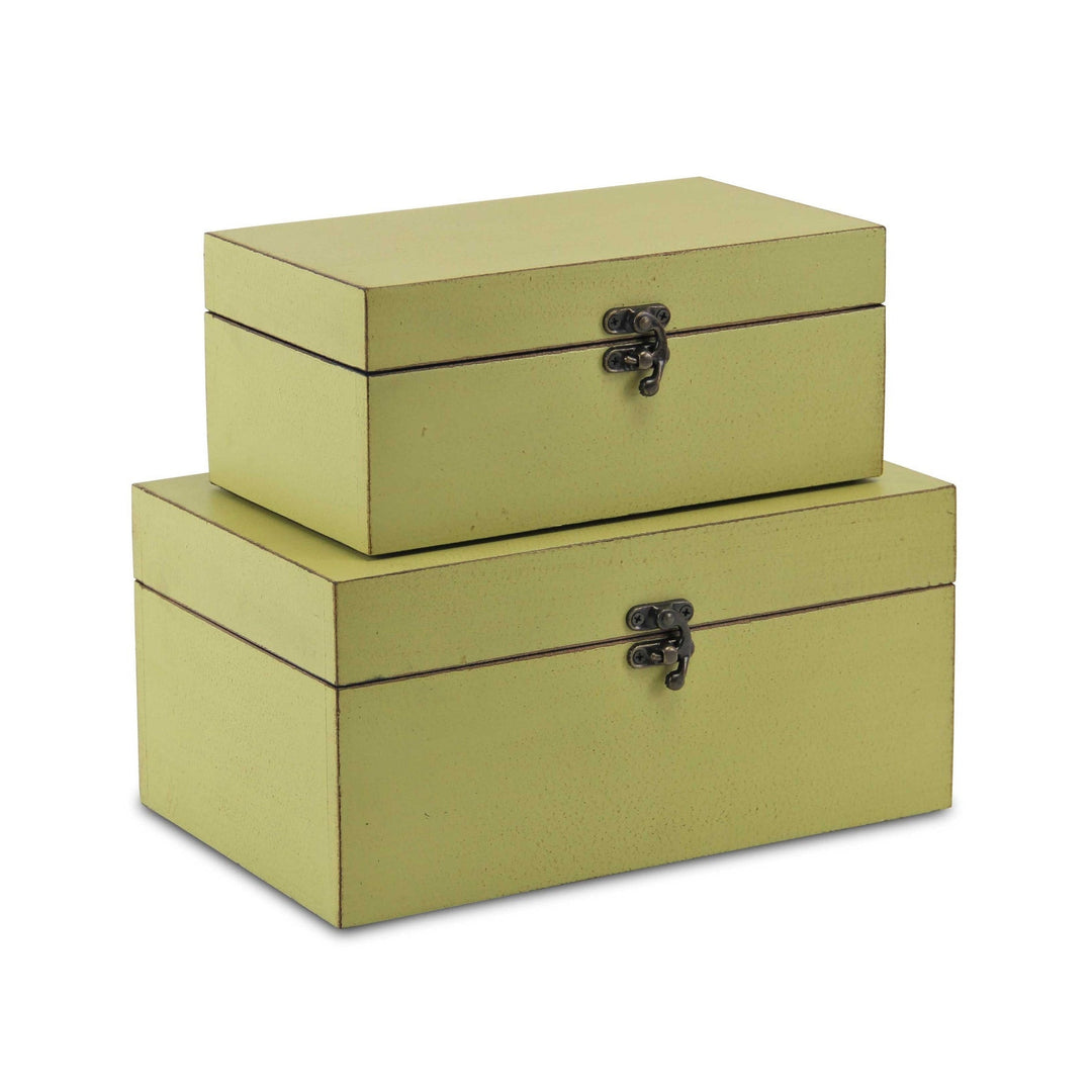 CHEUNGS Lestina Set of 2 Storage Boxes - Green