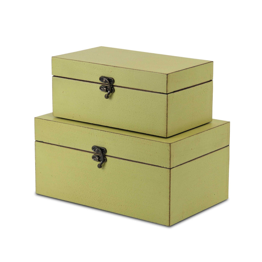 CHEUNGS Lestina Set of 2 Storage Boxes - Green