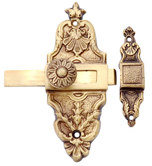 4 5/8 Inch Tall French Door or Cabinet Slide Bolt Latch (Several Finishes Available) COPPER MOUNTAIN HARDWARE
