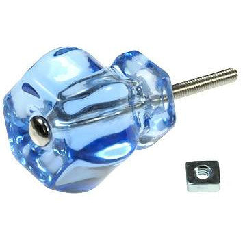 COPPER MOUNTAIN HARDWARE 1 1/2 Inch Light Blue Glass Knobs