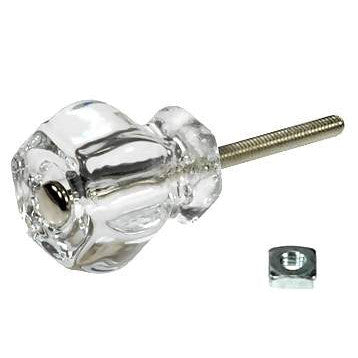 COPPER MOUNTAIN HARDWARE 1 1/4 Inch Crystal Clear Glass Knobs