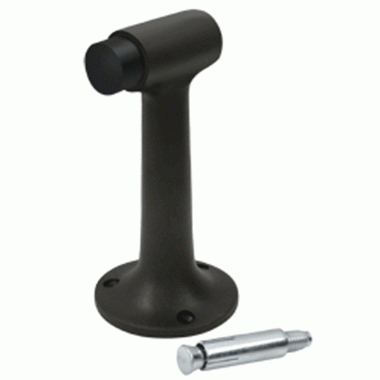 DELTANA High Profile Floor Mounted Bumper Door Stop  (Oil Rubbed Bronze Finish)