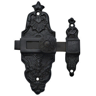 COPPER MOUNTAIN HARDWARE 4 5/8 Inch Tall French Door or Cabinet Slide Bolt Latch (Oil Rubbed Bronze)