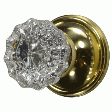 Traditional Crystal Knob Wall Mount Robe Hook (Several Finish Options) Copper Mountain Hardware