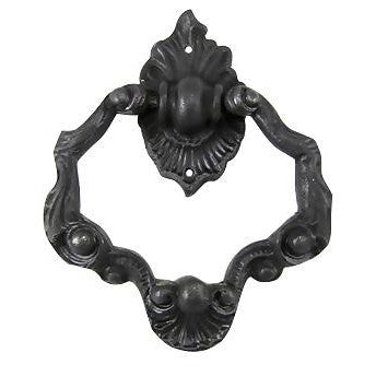 COPPER MOUNTAIN HARDWARE 4 Inch Ornate Shell Pattern Ring Pull (Oil Rubbed Bronze Finish)