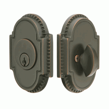 EMTEK Knoxville Style Oval Single Cylinder Deadbolt (Several Finishes Available)