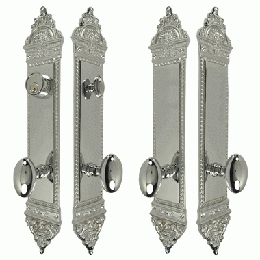 COPPER MOUNTAIN HARDWARE L'Enfant Style Deadbolt Entryway Set (Polished Chrome)