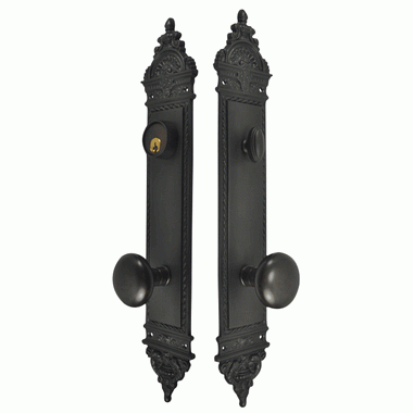 COPPER MOUNTAIN HARDWARE L'Enfant Style Deadbolt Entryway Set (Oil Rubbed Bronze)