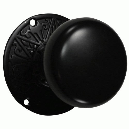 Eastlake Door Set With Round Brass Knob (Several Finishes Available)