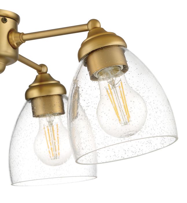 ##Antique Hardware## 4 Light Universal Light Kit in Satin Brass