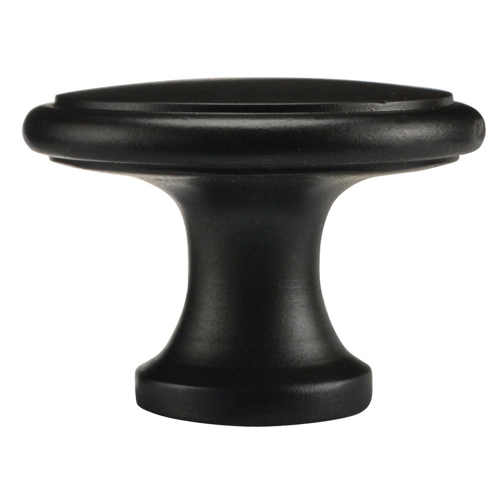 COPPER MOUNTAIN HARDWARE 1 1/2 Inch Brass Flat Top Cabinet Knob (Oil Rubbed Bronze Finish)