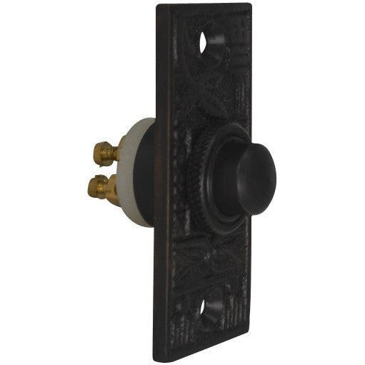 Solid Brass Broken Leaf Door Bell (Oil Rubbed Bronze Finish) COPPER MOUNTAIN HARDWARE