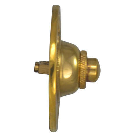 COPPER MOUNTAIN HARDWARE Classic American PRESS Doorbell Push Button (Polished Brass Finish)