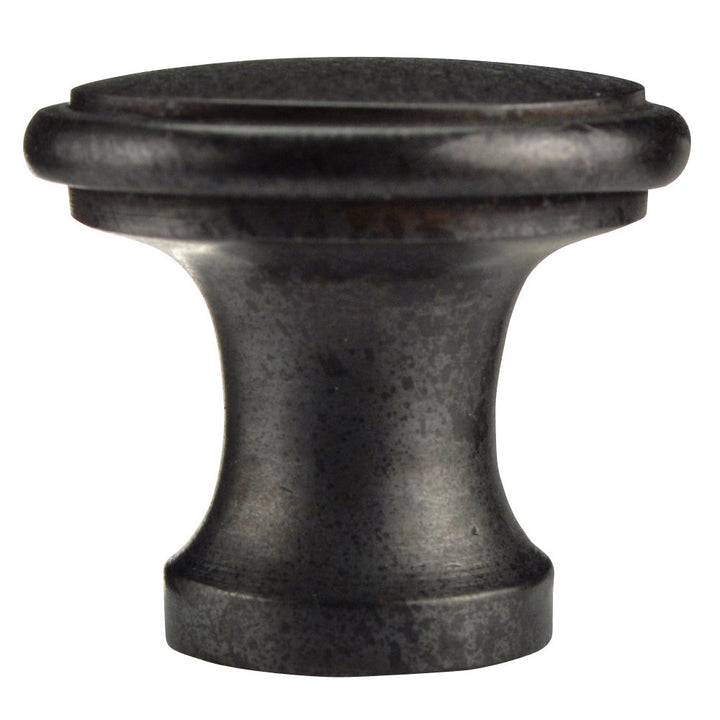 COPPER MOUNTAIN HARDWARE 1 Inch Brass Flat Top Cabinet Knob (Oil Rubbed Bronze Finish)