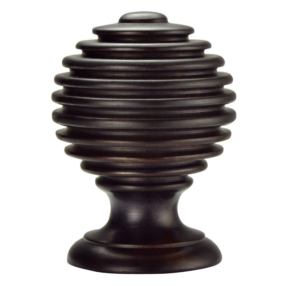 COPPER MOUNTAIN HARDWARE 1 1/2 Inch Solid Brass Circular Knob (Oil Rubbed Bronze Finish)