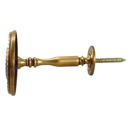 Georgian Rope Style Curtain Tieback (Antique Brass Finish) COPPER MOUNTAIN HARDWARE