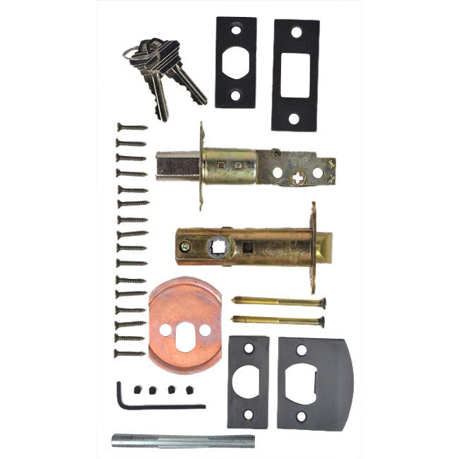 COPPER MOUNTAIN HARDWARE Cornice Plate Deadbolt Entryway Set (Several Finishes Available)