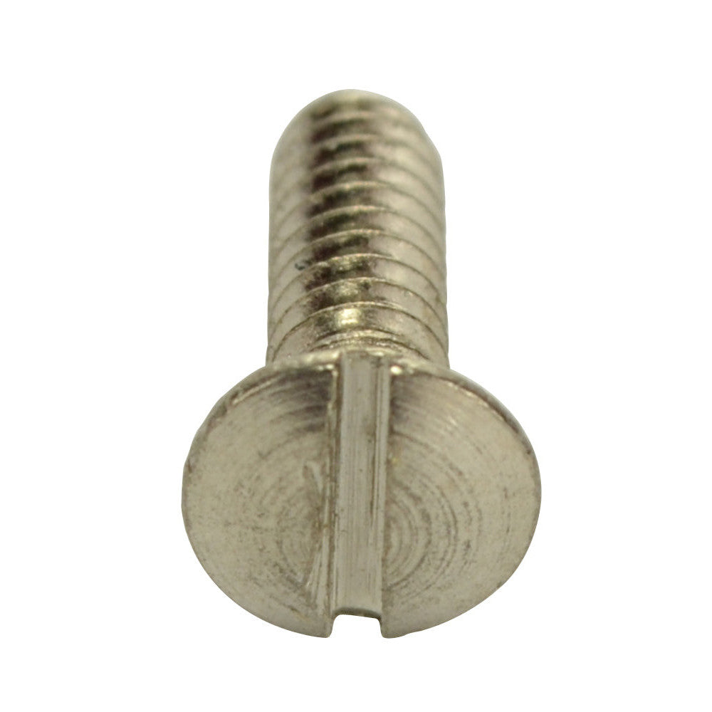 Single 1/2 Inch Solid Brass Wall Switch Plate Screw (Polished Chrome Finish) COPPER MOUNTAIN HARDWARE