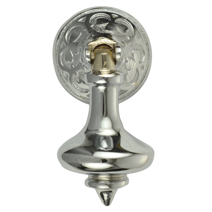 COPPER MOUNTAIN HARDWARE 3 Inch Solid Brass Clover Drop Pull (Polished Chrome Finish)