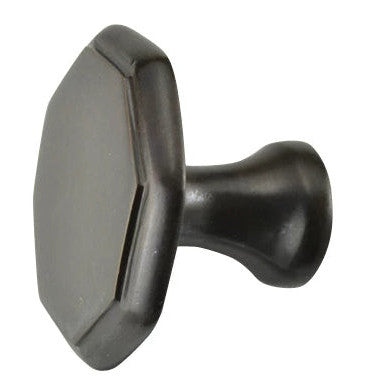 COPPER MOUNTAIN HARDWARE 1 5/8 Inch Solid Brass Octagonal Cabinet Knob Oil Rubbed Bronze Finish