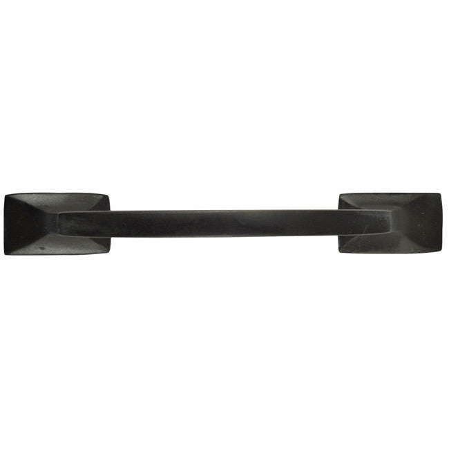 COPPER MOUNTAIN HARDWARE 5 1/4 Inch Overall (3 3/4  Inch c-c) Traditional Solid Brass Pull (Oil Rubbed Bronze Finish)