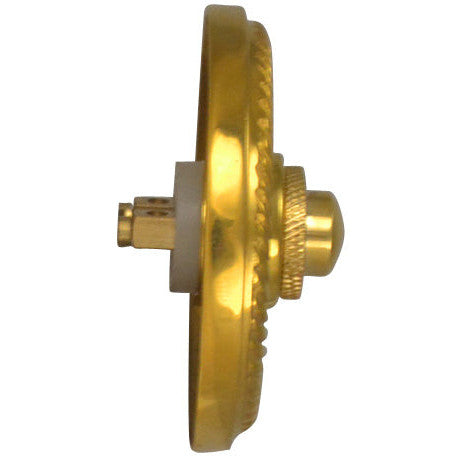 COPPER MOUNTAIN HARDWARE Classic Georgian Roped Doorbell Push Button (Polished Brass Finish)