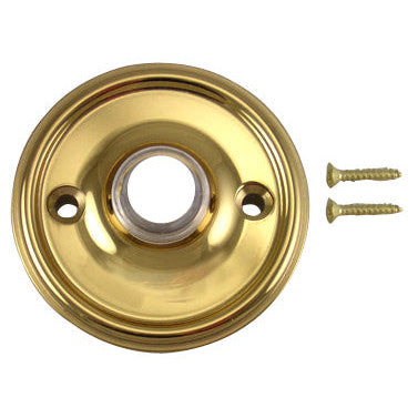 COPPER MOUNTAIN HARDWARE Solid Brass Traditional Style Doorbell (Polished Brass Finish)