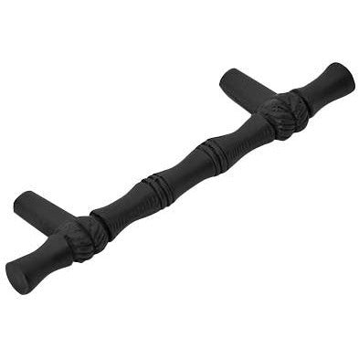 COPPER MOUNTAIN HARDWARE 4 3/4 Inch Overall (3 Inch c-c) Solid Brass Japanese Bamboo Style Pull (Oil Rubbed Bronze Finish)