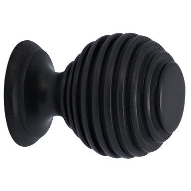 1 3/8 Inch Solid Brass Art Deco Round Knob (Oil Rubbed Bronze) COPPER MOUNTAIN HARDWARE