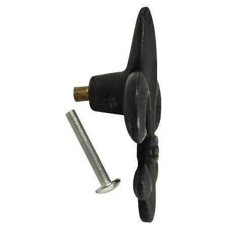 COPPER MOUNTAIN HARDWARE 2 5/8 Inch Fleur de Lis Knob (Oil Rubbed Bronze Finish)