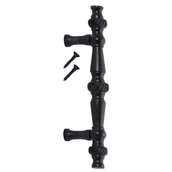 COPPER MOUNTAIN HARDWARE 5 Inch Overall (3 Inch c-c) Solid Brass Georgian Roped Style Pull (Oil Rubbed Bronze Finish)