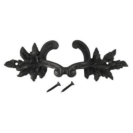 COPPER MOUNTAIN HARDWARE 6 Inch Overall (4 3/8 Inch c-c) Solid Brass Ornate French Leaves Pull (Oil Rubbed Bronze Finish)