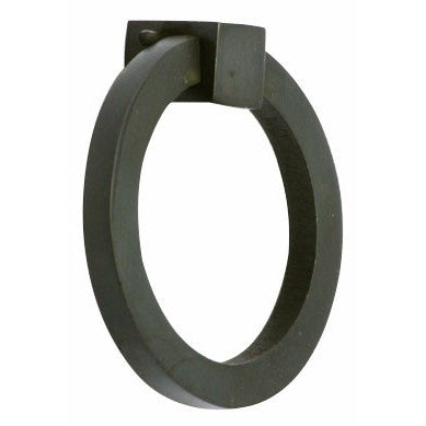 COPPER MOUNTAIN HARDWARE 3 Inch Mission Style Solid Brass Drawer Ring Pull (Oil Rubbed Bronze)