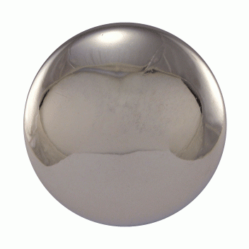 COPPER MOUNTAIN HARDWARE 1 Inch Brass Round Cabinet Knob (Polished Chrome Finish)