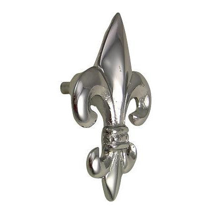 2 5/8 Inch Fleur de Lis Knob (Polished Chrome Finish) COPPER MOUNTAIN HARDWARE