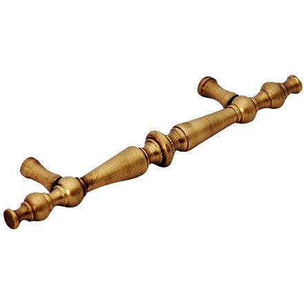 COPPER MOUNTAIN HARDWARE 6 1/2 Inch Overall (4 Inch c-c) Solid Brass Victorian Pull (Antique Brass Finish)