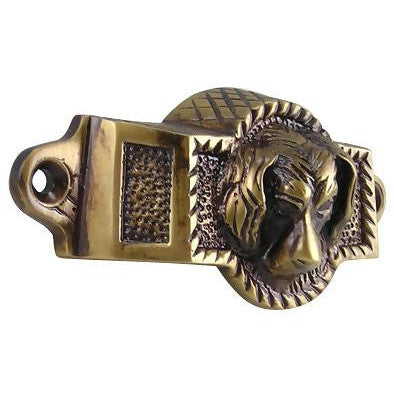 4 Inch Overall (3 1/2 Inch c-c) Solid Brass Golden Retriever Rectangular Cup Pull (Antique Brass Finish) COPPER MOUNTAIN HARDWARE