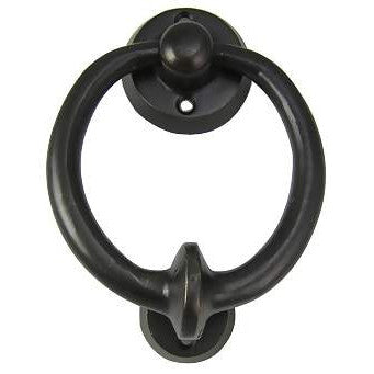 EMTEK Emtek 86060 4" Height Bronze Door Knocker and Ring Pull Flat Black