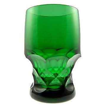 12 Ounce Emerald Green Glass Georgia Tumbler 5 1/4 Inch Tall - Set of Four COPPER MOUNTAIN HARDWARE