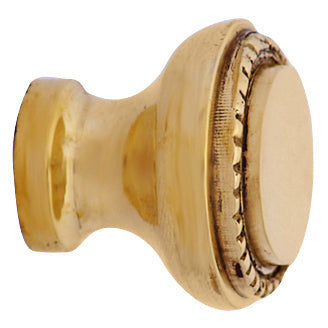 COPPER MOUNTAIN HARDWARE 1 Inch Solid Brass Round Knob (Polished Brass Finish)