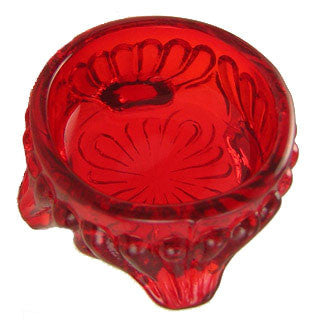 Salt Cellars - Cambridge Bennet Ruby Red Caprice Salt Cellar Copper Mountain Hardware