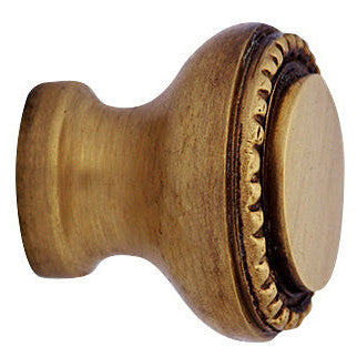 COPPER MOUNTAIN HARDWARE 1 Inch Solid Brass Round Knob (Antique Brass Finish)