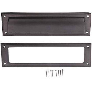 COPPER MOUNTAIN HARDWARE Traditional Magazine Size Front Door Mail Slot (Oil Rubbed Bronze Finish)